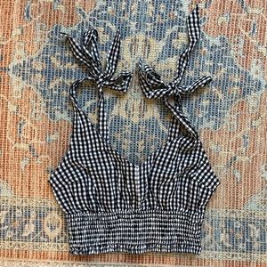 Hollister Gingham Cropped Tank Top